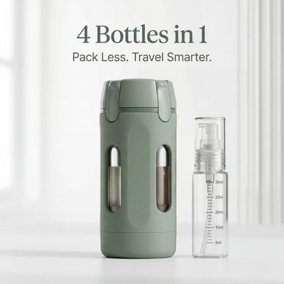 4-in-1 Leakproof Travel Toiletry Bottle