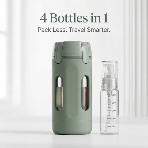 4-in-1 Leakproof Travel Toiletry Bottle