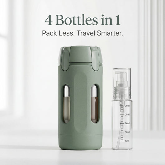 4-in-1 Leakproof Travel Toiletry Bottle