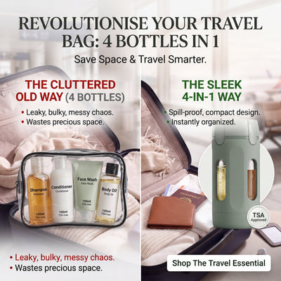 4-in-1 Leakproof Travel Toiletry Bottle